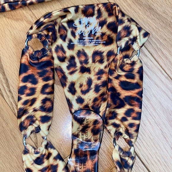 Joues de Sable Swim Leopard Print Bikini, size M, NWOT, hygienic liner intact - Picture 7 of 7